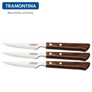 Set coltelli per pizza bistecca TRAMONTINA Churrasco 4" 3-6-12 pz. griglia barbecue stile spagnolo - Foto 1 di 14