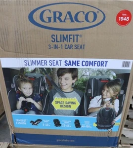 Graco Slim Fit 3-in-1 Convertible Car Seat - Camelot Fashion New - Picture 1 of 5
