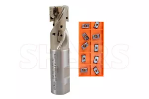1" 90° Coolant Indexable Helical End Mill W/Certificate + 10pcs APKT11T308 P[ - Picture 1 of 7
