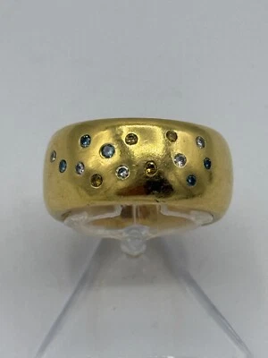 D218# Ehinger Schwarz Sternenhimmel Brillant Ring G -  Gold 750 RG 55 ca. 0,14ct - Bild 1 von 4