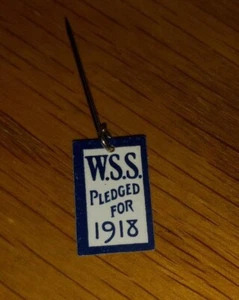 Antique War Savings Service Pledged for 1918 pin, Whitehead & Hoag - Picture 1 of 2