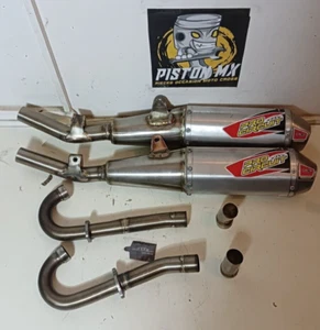 LIGNE ECHAPPEMENT PRO CIRCUIT T6 DUAL HONDA 250 CRF 2021 - 2018 2019 2020 2021 C - Foto 1 di 13