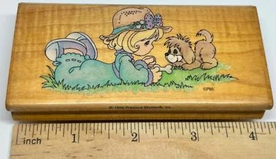 Резиновый штамп Stampendous Precious Moments No Bones About It для щенков - Изображение 1 из 4