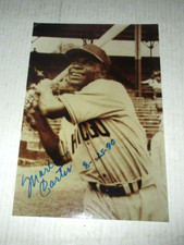 Marlin Carter Signed 3" x 5" Photo - Negro Leagues Star