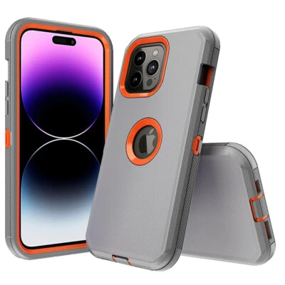 Funda protectora a prueba de golpes con clip para cinturón para iPhone 17 Pro Max 16 15 14 13 12 11 Foto 1 de 4