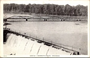 Dam No. 1 Mammoth Spring Arkansas Postcard - Picture 1 of 2