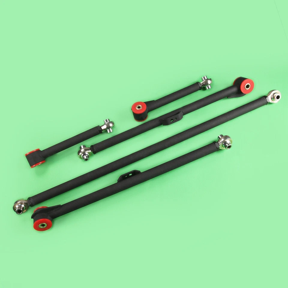 Brazo de control trasero superior e inferior y barra de oruga 1996-2002 4 corredores para kit de elevación de 2-4" Foto 1 de 2