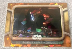 Topps Star Wars 2024 Sapphire Orange 14/25 Breaking Down The Blast Doors NM+ - Picture 1 of 2
