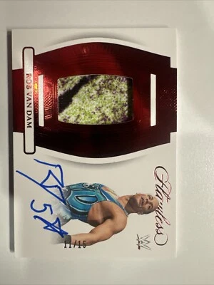2024 Panini WWE Flawless Rob Van Dam RVD Ruby Red Patch Autograph Auto 11/15 - Image 1 of 4