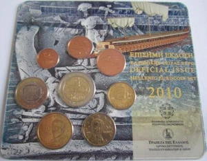 Griechenland KMS Kursmünzensatz 2010 - Bild 1 von 1