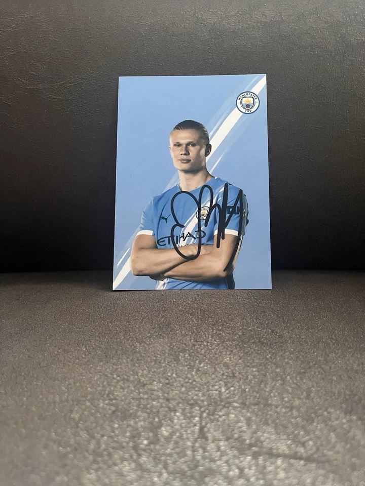 Erling HAALAND x Manchester City - Repro Autogramm 10.5x14.8 25/26 - Bild 1 von 1