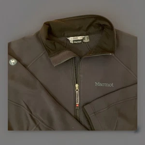 Y2K Marmot Gravity Softshell Giacca in Pile Uomo XL Nero - Foto 1 di 20