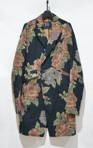 Abrigo Chaqueta Floral Yohji Yamamoto Y's Gobelin Usado Para Hombre Talla 2 Color Negro - Imagen 1 de 5