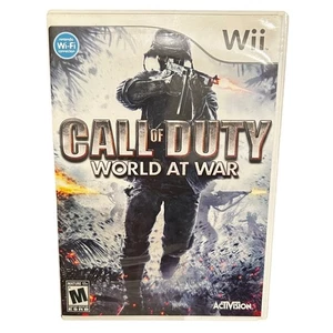 Call Of Duty World At War Nintendo Wii 2008 Video Game Complete Manual Case - Picture 1 of 4