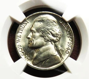 1940-P Jefferson Nickel__NGC MS 66 5FS__Full Steps - Bild 1 von 3