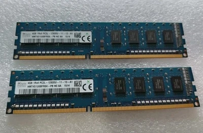 SK Hynix 8GB (2x 4GB) DDR3L DIMM Memory RAM PC3 1600MHz For Desktop  - Image 1 of 2