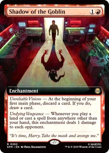MTG L'Ombra del Goblin 262 Rara Foil Extended Art Marvel Spider-Man - Foto 1 di 1