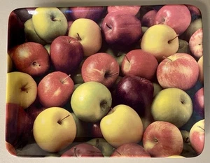 2007 Ceramic Serving Tray Platter Starbucks Assorted Apples Fruit Decor 9” x 7” - Bild 1 von 7
