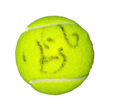 Pelota de tenis firmada con autógrafo por Roger Federer Wimbledon US Open Beckett certificado de autenticidad BAS D Foto 1 de 4