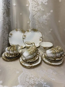Antique Aynsley Tea Set for 9 + Extras RdNo291231 Bone China c1896–1920s - Picture 1 of 14