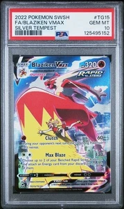 Blaziken VMAX TG15/TG30 Swsh12 Silver Tempest Trainer Gallery PSA 10 - Picture 1 of 2