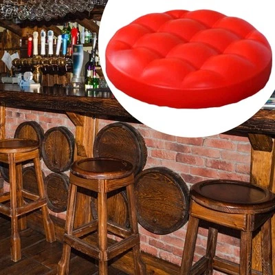 Barstool Seat Cushion Round Bar Stool Seat Top for Home Hair Salon Kitchen - Image 1 of 2