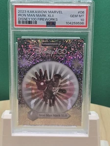 2023 Kakawow Marvel Phantom Iron Man Mark XLII Disney 100 Fireworks /100 PSA 10 - Picture 1 of 3