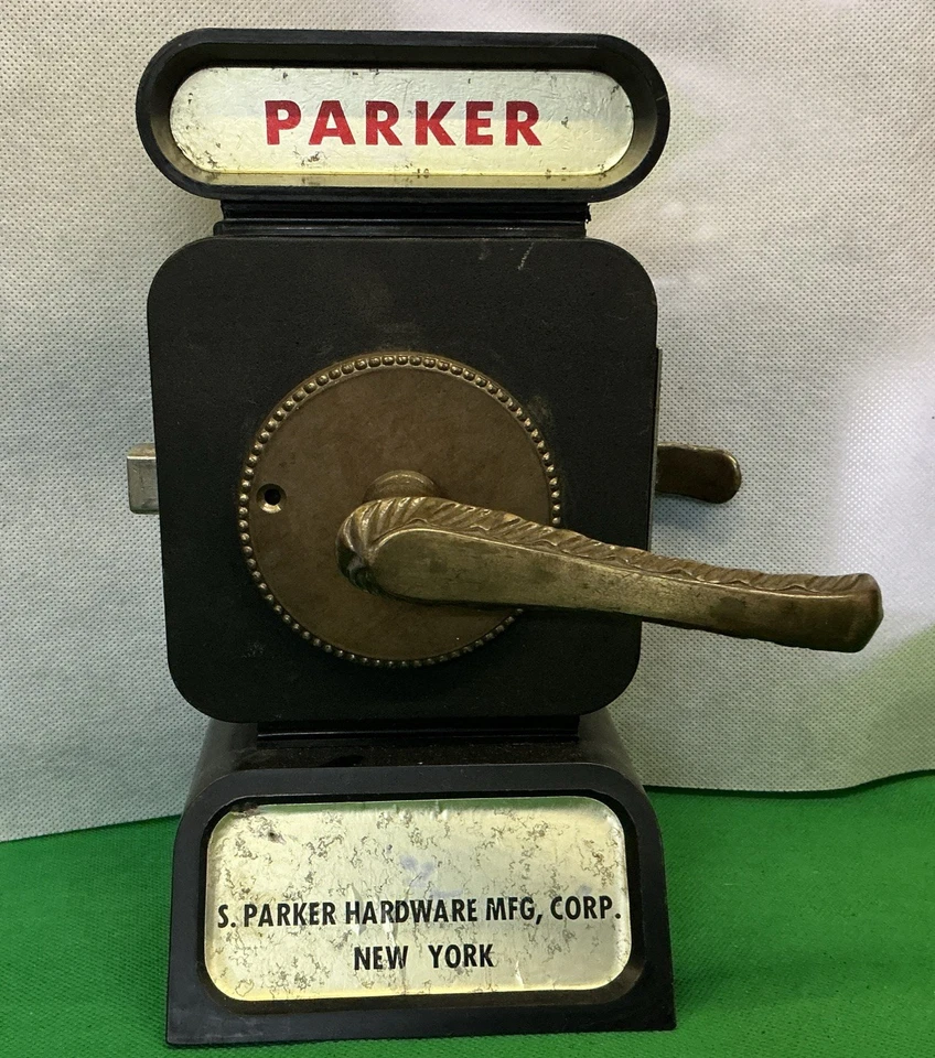 Vintage Parker Bronze Store Display Sample Bras Door Knobs Locks Handles RARE ! - Image 1 of 4