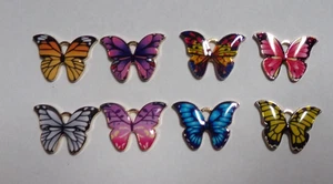 Ciondolo farfalla stile monarca ciondolo cartellino da appendere - colore a scelta - nuovo - Foto 1 di 10