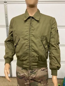 USGI Tanker Jacket CVC Cold Weather High Temp Resistant OD Green Size Medium Reg - Picture 1 of 5