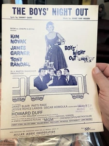 M '62 KIM NOVAK Film Musik Noten BOYS NIGHT OUT fast neuwertig - Bild 1 von 2