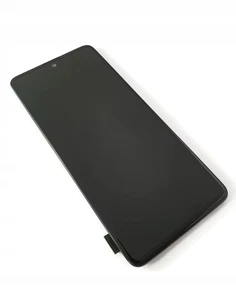 NEU Original LCD Display Digitizer mit Rahmen für Samsung Galaxy A51, schwarz - Zdjęcie 1 z 2