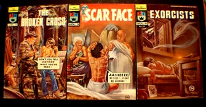 THE CRUSADERS COMICS VOL. 2,3,4 (Serie 1974) CARA EXORCISTAS CARA CICATRIZ CRUZ ROTA - Imagen 1 de 2