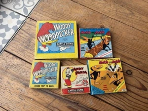 8x 8mm Woody Woodpecker Disney Speedy Gonzales Heckle & Jeckle Andy Panda Pluto - Bild 1 von 5