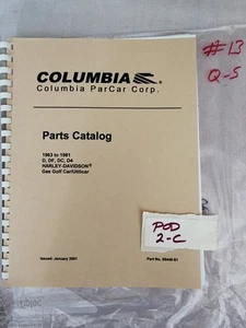 Columbia ParCar 99448-81 63-81 Harley Davidson D/DF/DC/D4 Utilicar Parts Catalog - Picture 1 of 3
