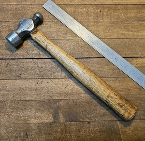 Martello da fabbro vintage Ball Peen Pre-STANLEY ATHA • testa 12 oz BELLO! ☆USA - Foto 1 di 4