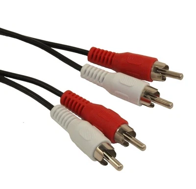 25ft 2 Wire RCA Audio Cables  Male/Male (General Duty) - Image 1 of 2