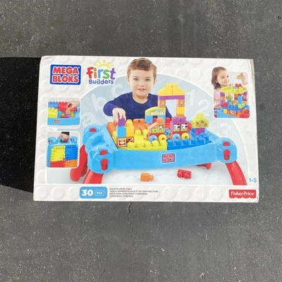 Mega Bloks Build 'n Learn Table Building Set - CNM42 - NEW IN BOX - Image 1 of 3