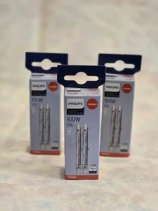 6 Philips T3 100W Work Light & Security Bulbs RSC Base - 3 packs 2 per Pack NEW - Picture 1 of 5