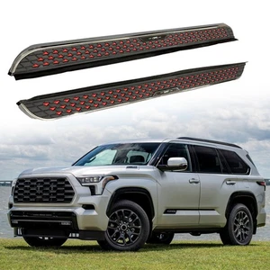 2pcs fixed Side Step Running Board Nerf Bar Fits for Toyota Sequoia 2023-2025 - Picture 1 of 23