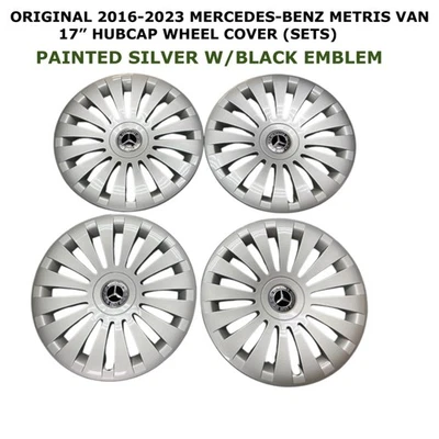 2016 17 18 19 20 21 22 2023 Mercedes-Benz Metris Van 17" hubcap wheel cover SETS - Image 1 of 4