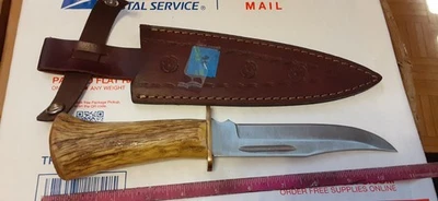 -Custom DEER ANTER KNIFE Hand Made-IN MY SHOP--Hunting  Stag Grip Knife - Image 1 of 4
