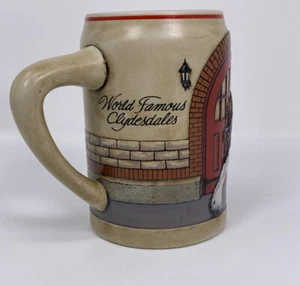 1989 Anheuser Bush Mug Stein World Famous Clydesdales - Picture 1 of 6