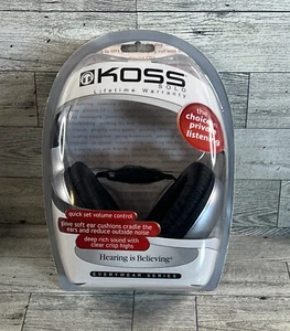 Koss Solo Stereophones Volume Control Soft Ear Cushions NOS New In Package - Picture 1 of 6