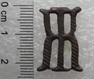 WW1 Russian Imperial Army Shoulder Board Rare Small Letter Brass Original D2 - Picture 1 of 9