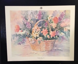 LITHOGRAPH: GARDEN FAVORITES BY JEAN WEEKS 19 X 23 ART PRINT - Picture 1 of 3