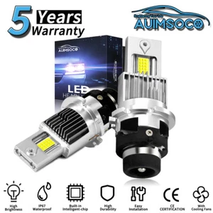 2X D2S D2R LED Headlight Conversion Kit Bulb Replace HID Xenon Super White 6500K - Picture 1 of 11