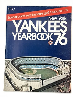 Original 1976 New York Yankees Yearbook ~Making of the Stadium Color Insert - Image 1 of 2