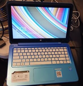 HP Stream 14-cb020nr 14" 32GB, Intel Celeron 1.60GHz 4GB Notebook BLUE AS-IS