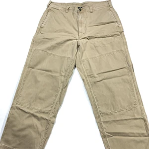Vintage 90s Polo Ralph Lauren Sport Jungle Cloth Double Knee Baggy Pants 36x30 - Picture 1 of 12